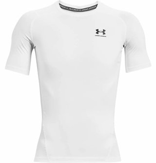 Under Armour HeatGear pánské kompresní tričko, bílé