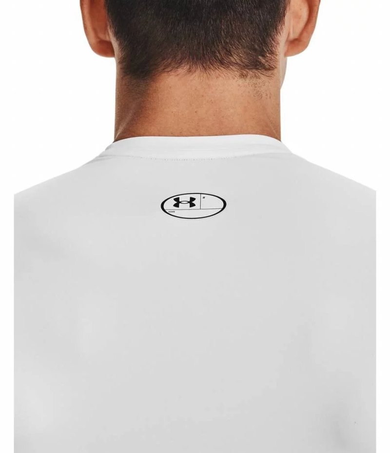 Under Armour HeatGear pánské kompresní tričko, bílé