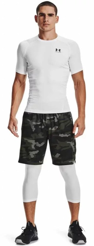 Under Armour HeatGear pánské kompresní tričko, bílé
