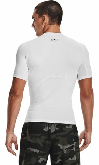 Under Armour HeatGear pánské kompresní tričko, bílé