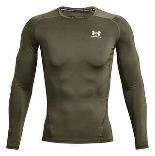 Under Armour HeatGear pánské kompresní tričko s dlouhým rukávem, marine green