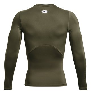 Under Armour HeatGear pánské kompresní tričko s dlouhým rukávem, marine green
