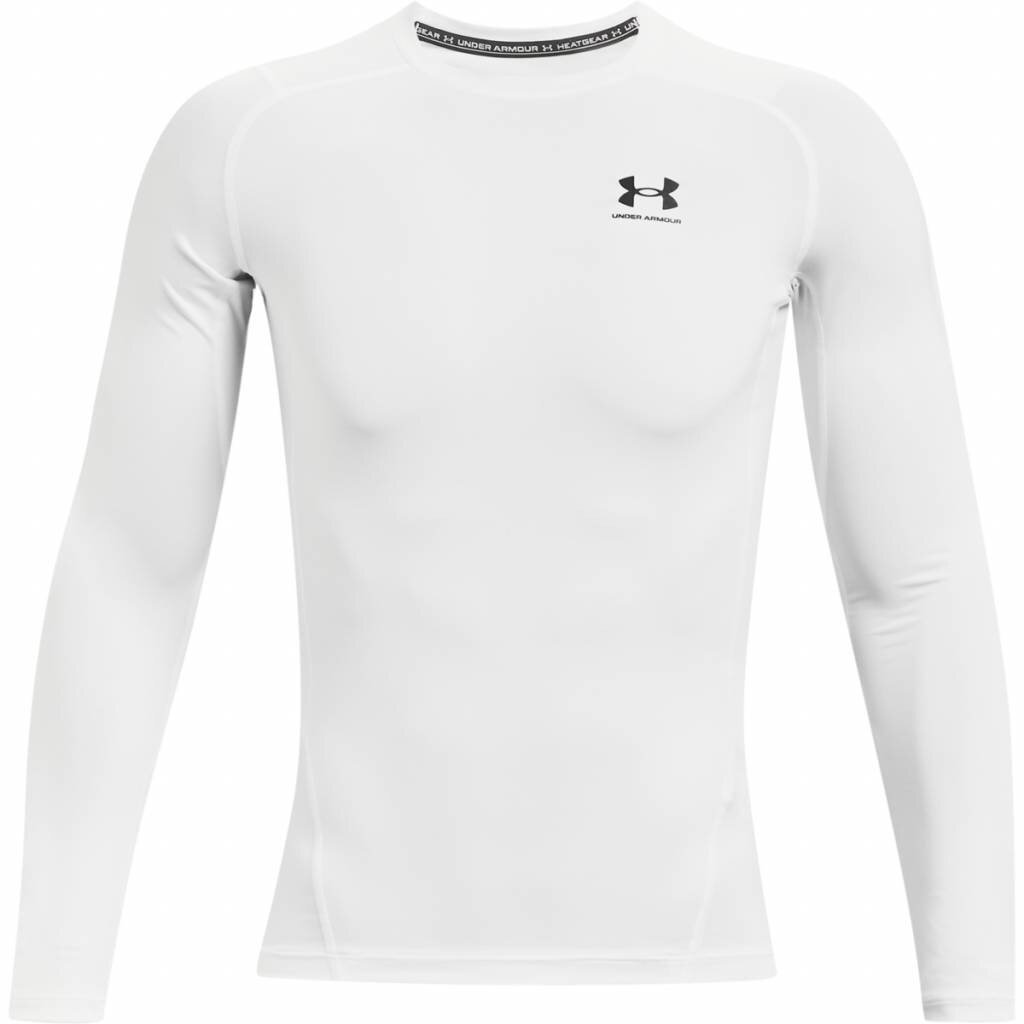 Under Armour HeatGear pánské kompresní tričko s dlouhým rukávem, bílé