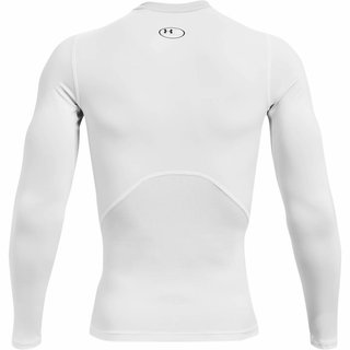 Under Armour HeatGear pánské kompresní tričko s dlouhým rukávem, bílé