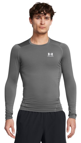 Under Armour HeatGear pánské kompresní tričko s dlouhým rukávem, castlerock