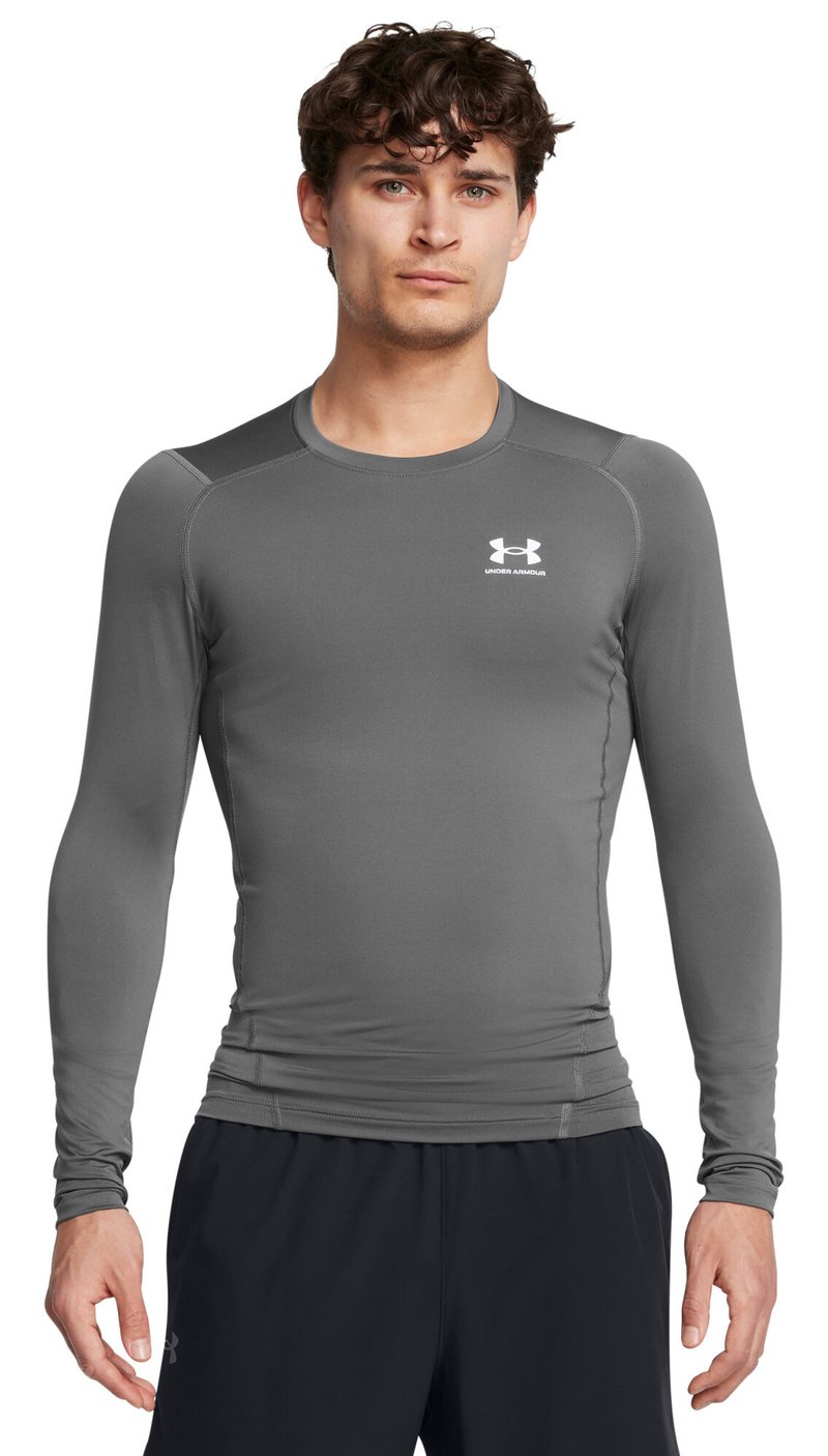 Under Armour HeatGear pánské kompresní tričko s dlouhým rukávem, castlerock