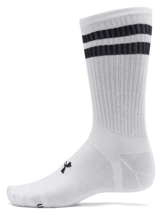 Under Armour Essential Crew unisex ponožky (6 pack), bílé/černé/šedé