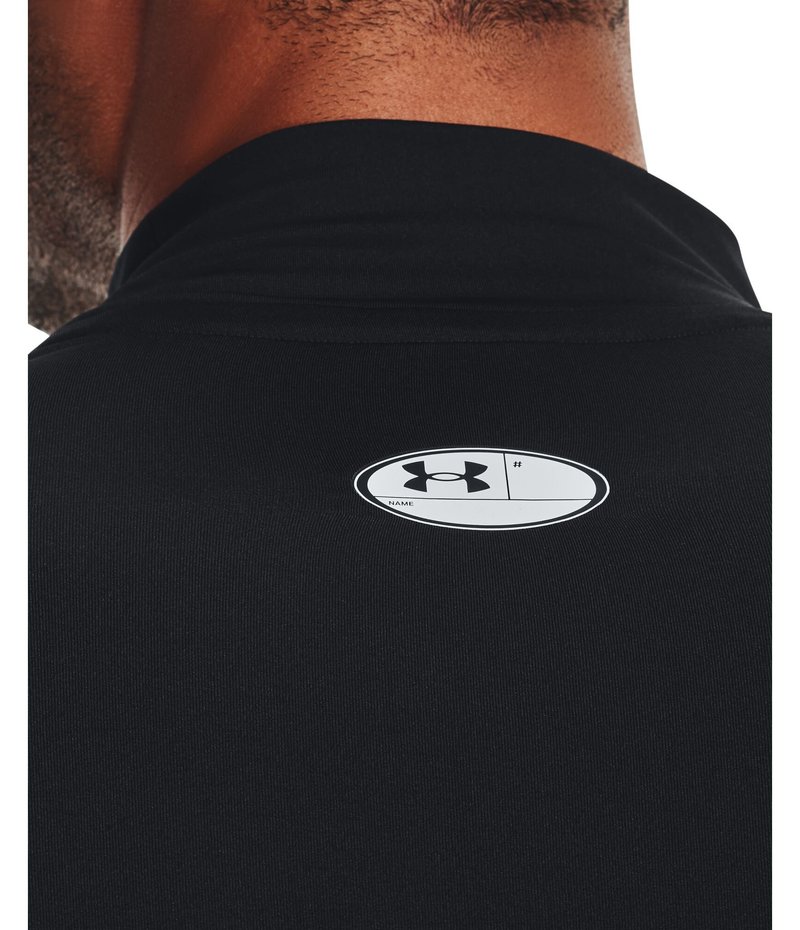 Under Armour HeatGear Comp Mock pánské kompresní tričko s dlouhým rukávem, černé