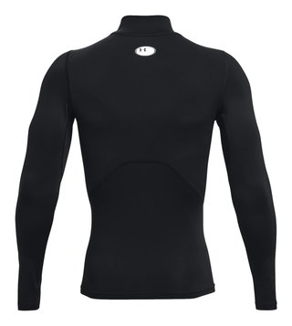 Under Armour HeatGear Comp Mock pánské kompresní tričko s dlouhým rukávem, černé