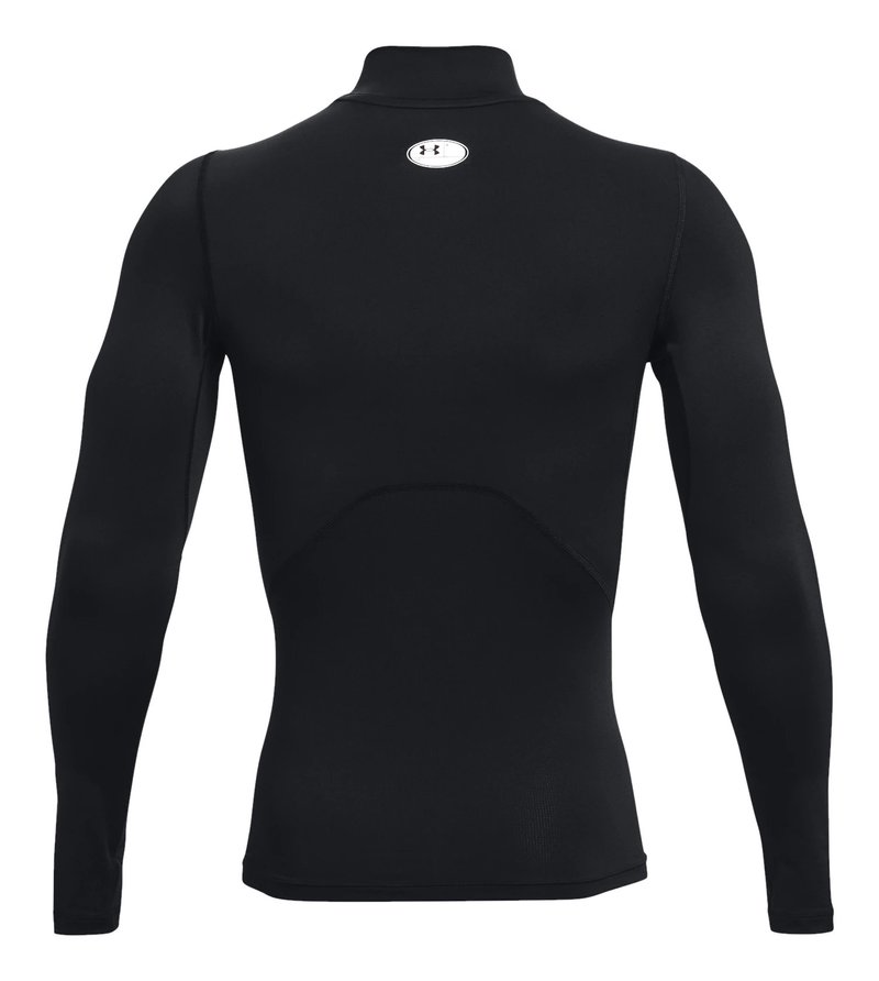 Under Armour HeatGear Comp Mock pánské kompresní tričko s dlouhým rukávem, černé