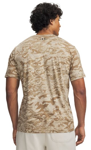 Under Armour ABC Camo SS pánské tričko, city khaki