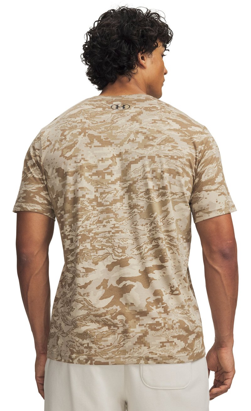 Under Armour ABC Camo SS pánské tričko, city khaki