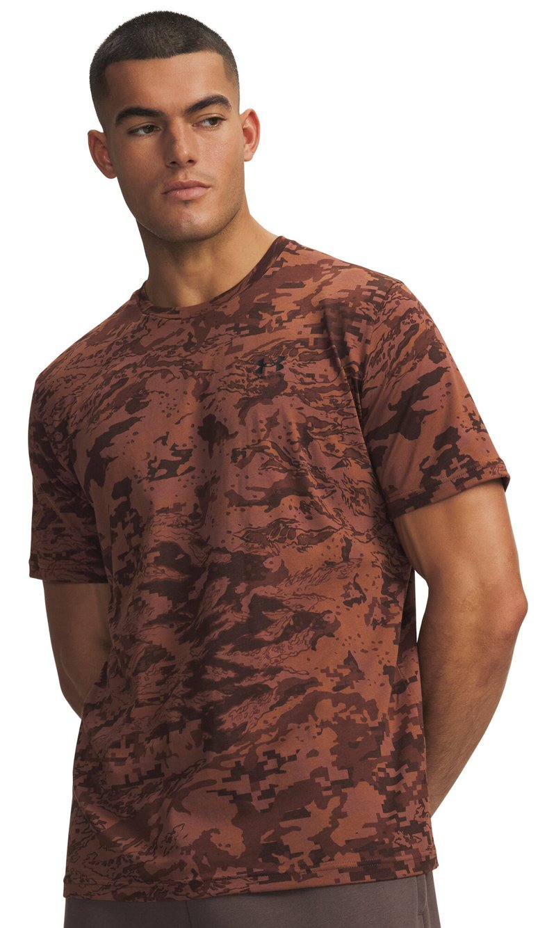 Under Armour ABC Camo SS pánské tričko, vintage mocha
