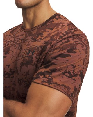 Under Armour ABC Camo SS pánské tričko, vintage mocha