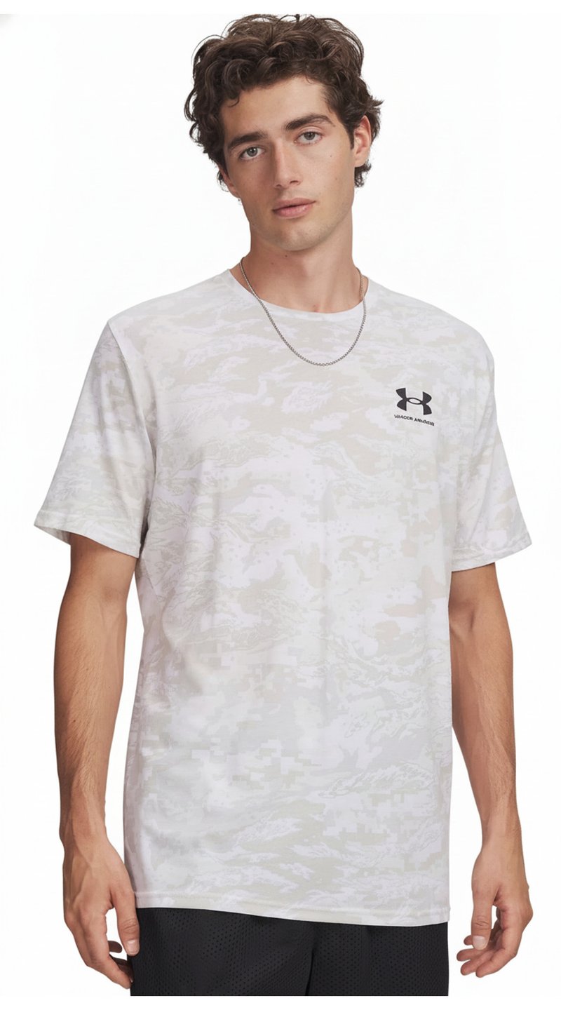 Under Armour ABC Camo SS pánské tričko, bílé
