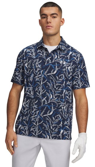 Under Armour Playoff 3.0 Printed pánské polo, midnight blue
