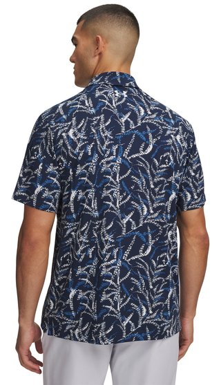 Under Armour Playoff 3.0 Printed pánské polo, midnight blue