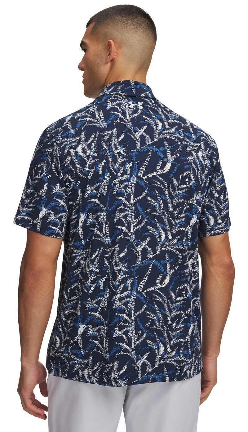 Under Armour Playoff 3.0 Printed pánské polo, midnight blue
