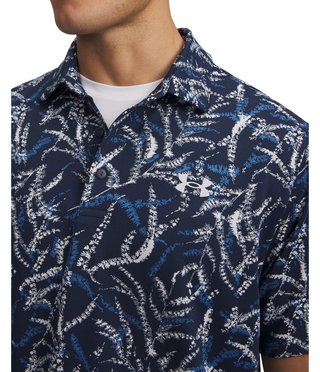 Under Armour Playoff 3.0 Printed pánské polo, midnight blue