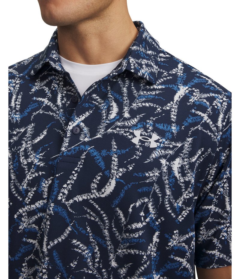 Under Armour Playoff 3.0 Printed pánské polo, midnight blue