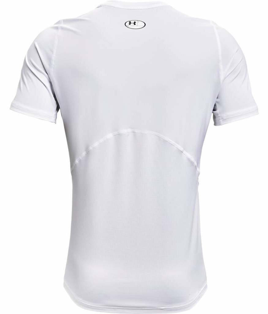 Under Armour HG Fitted SS pánské tričko, bílé