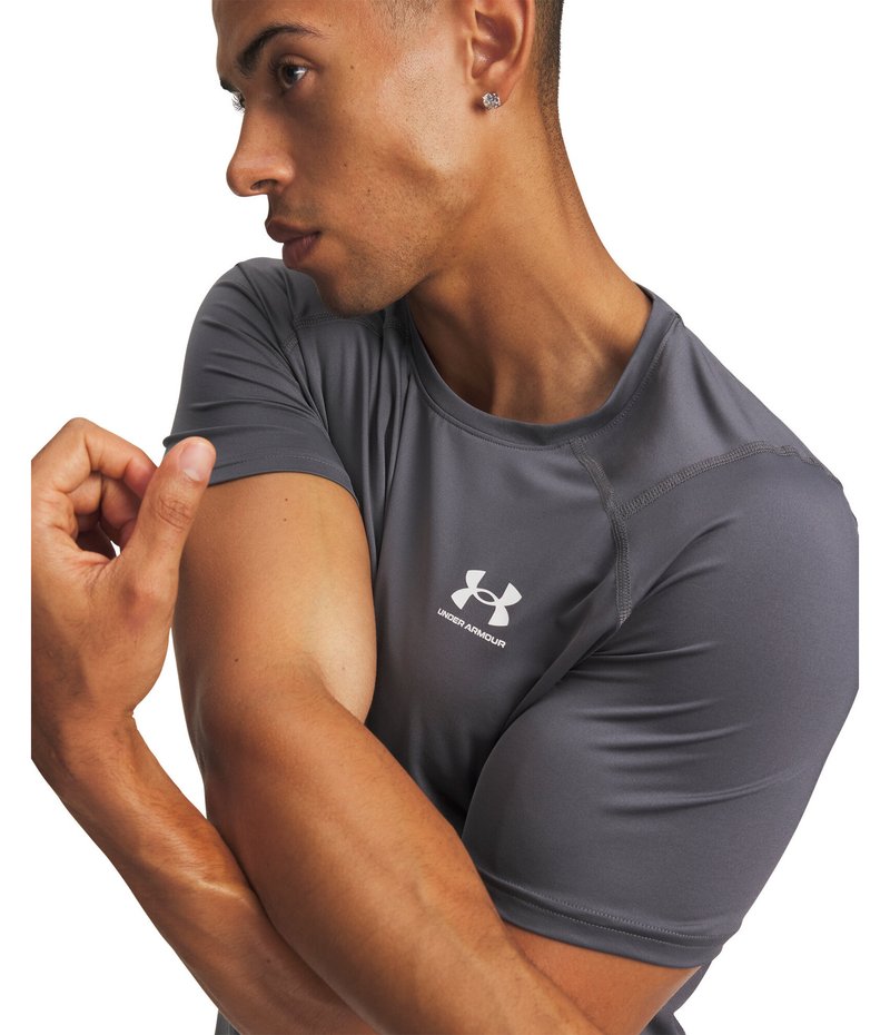 Under Armour HeatGear Fitted S pánské triko, castlerock