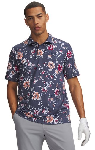 Under Armour Matchplay Printed pánské polo, downpour gray
