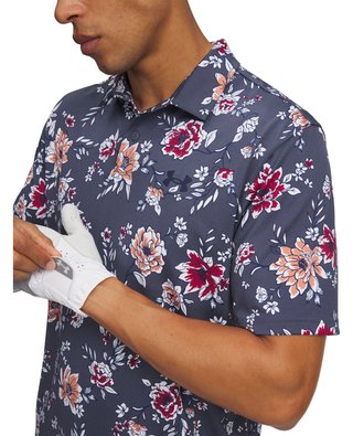 Under Armour Matchplay Printed pánské polo, downpour gray