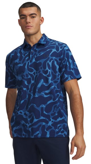 Under Armour Matchplay Printed pánské polo, aegean blue