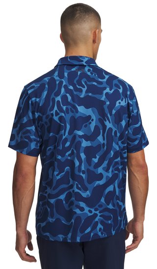 Under Armour Matchplay Printed pánské polo, aegean blue