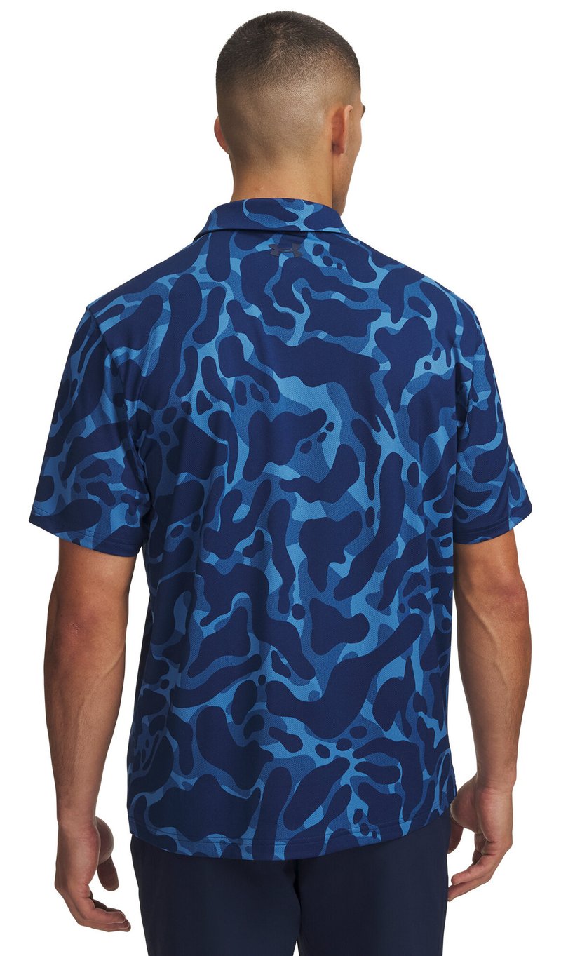 Under Armour Matchplay Printed pánské polo, aegean blue