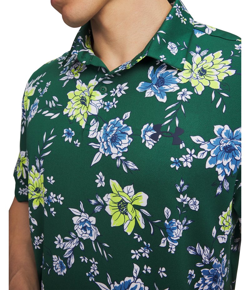Under Armour Matchplay Printed pánské polo, campus ivy