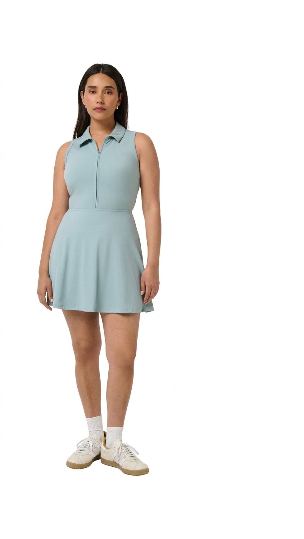 Travis Mathew Moveknit Sleeveless Polo dámské šaty, slate