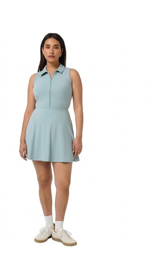 Travis Mathew Moveknit Sleeveless Polo dámské šaty, slate