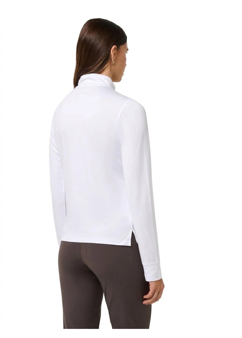 Travis Mathew Skyloft Light Zip longsleeve dámské polo, bílé