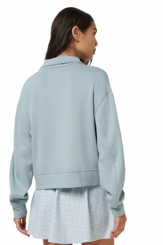 Travis Mathew Skyloft Soft Half Zip Pullover dámská mikina, slate