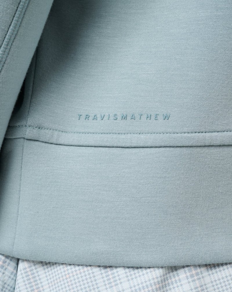 Travis Mathew Skyloft Soft Half Zip Pullover dámská mikina, slate