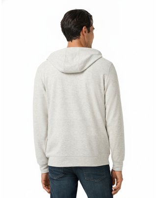 Travis Mathew Cloud Sweater Full Zip pánská mikina na zip, heather grey