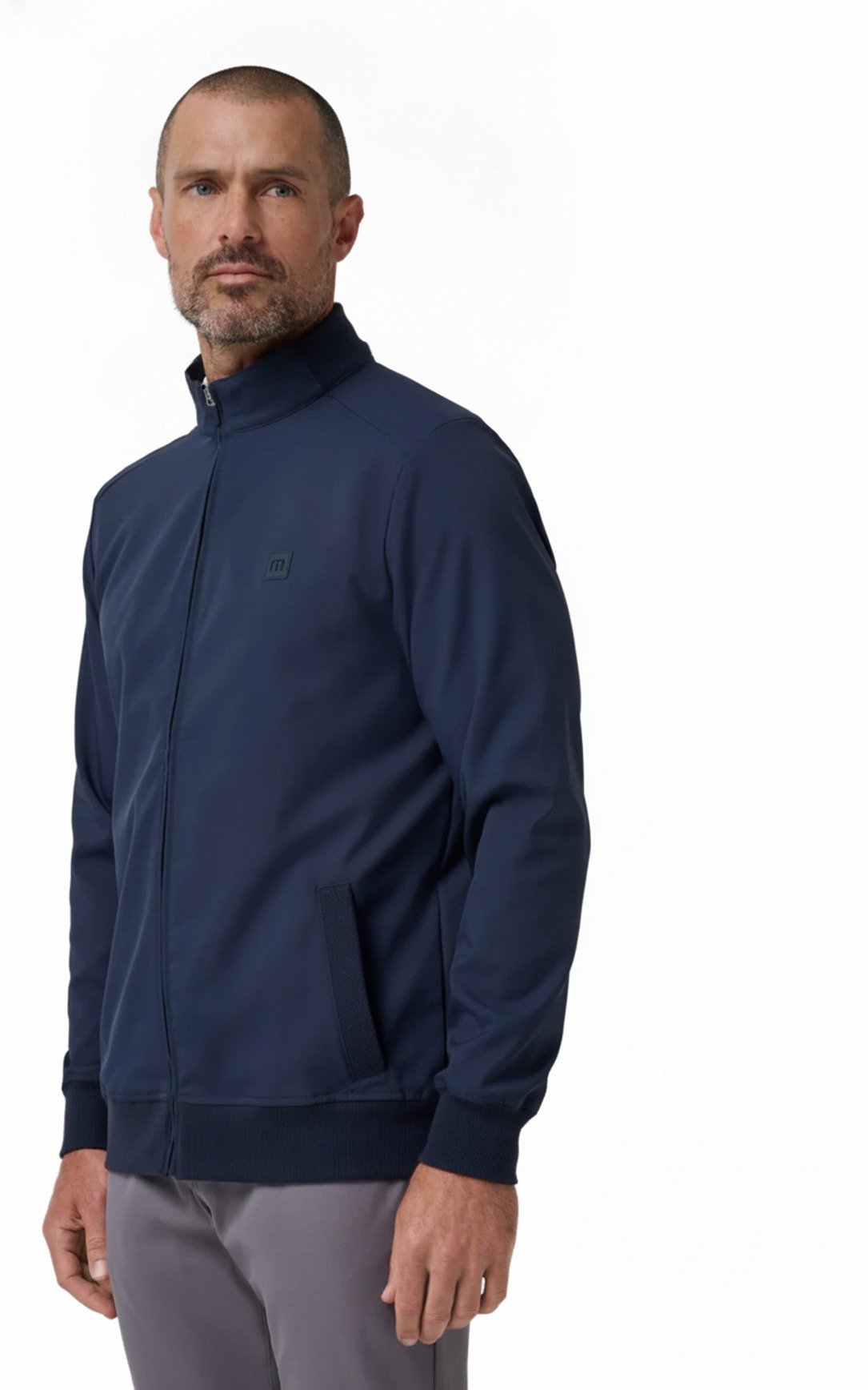 Travis Mathew Open To Close 2.0 Full Zip pánská bunda, total eclipse