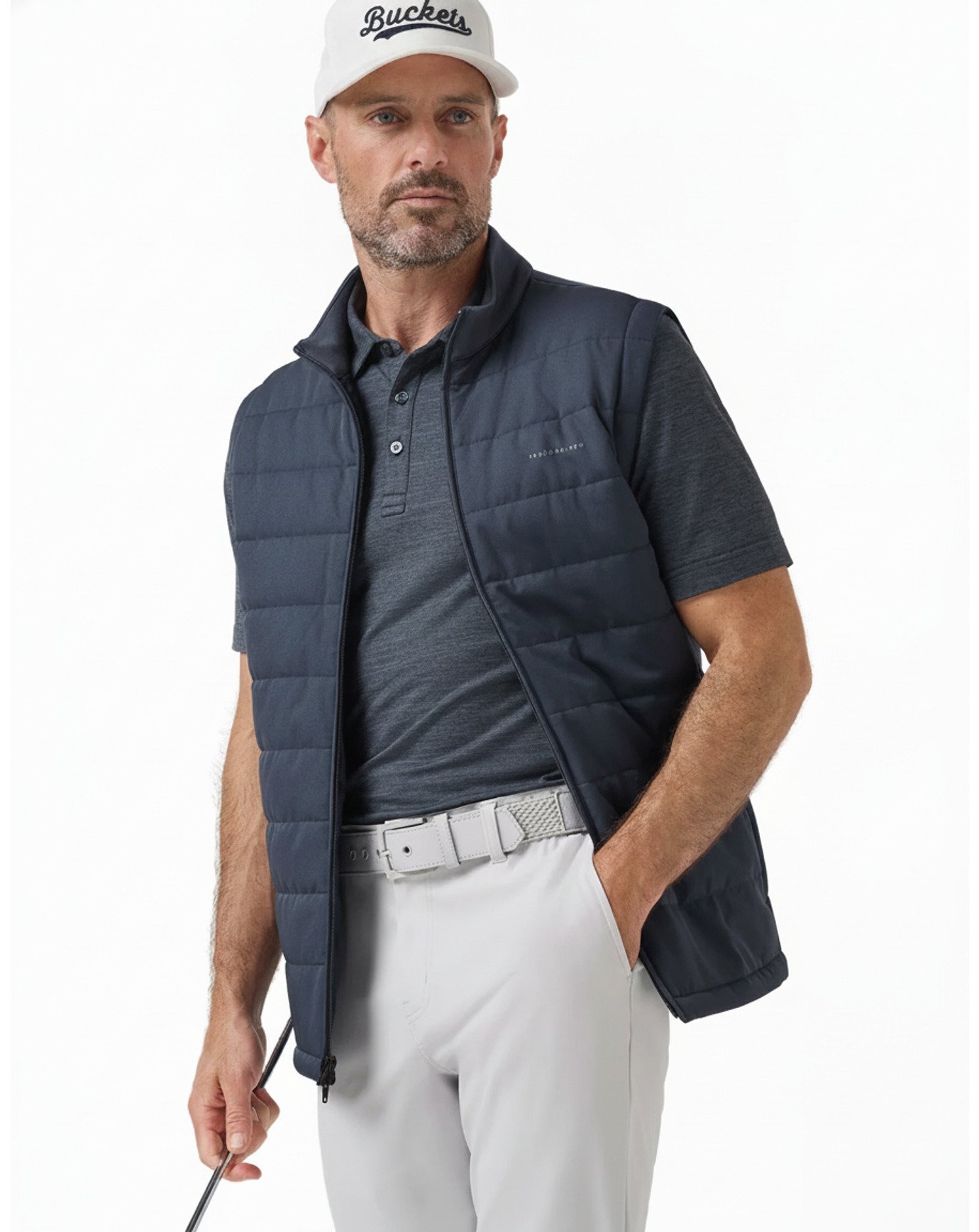 Travis Mathew Point Of Sail pánská vesta, mood indigo