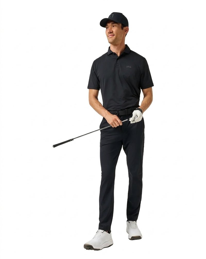 Travis Mathew Hero Hour Golf pánské kalhoty, černé