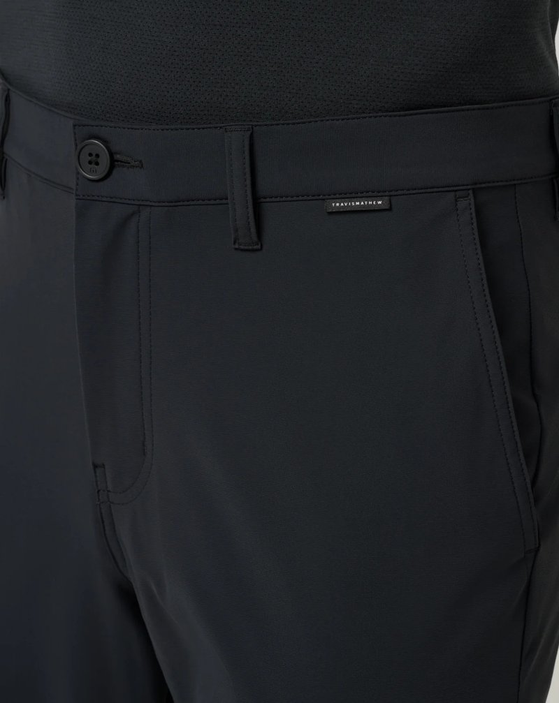 Travis Mathew Hero Hour Golf pánské kalhoty, černé