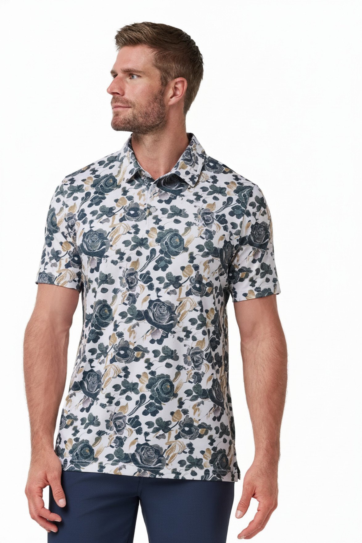 Travis Mathew Featherweight Villa pánské polo, bílé