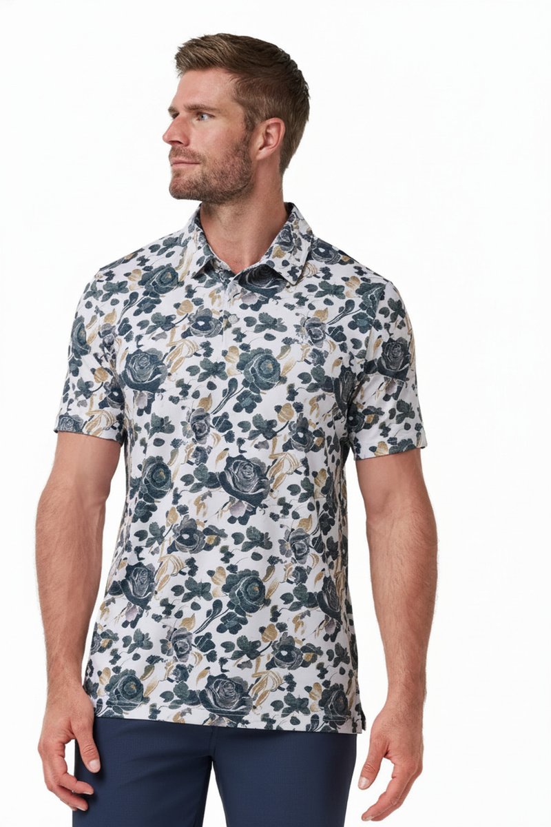 Travis Mathew Featherweight Villa pánské polo, bílé