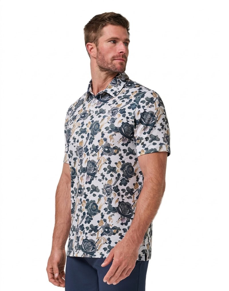 Travis Mathew Featherweight Villa pánské polo, bílé