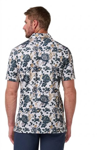 Travis Mathew Featherweight Villa pánské polo, bílé