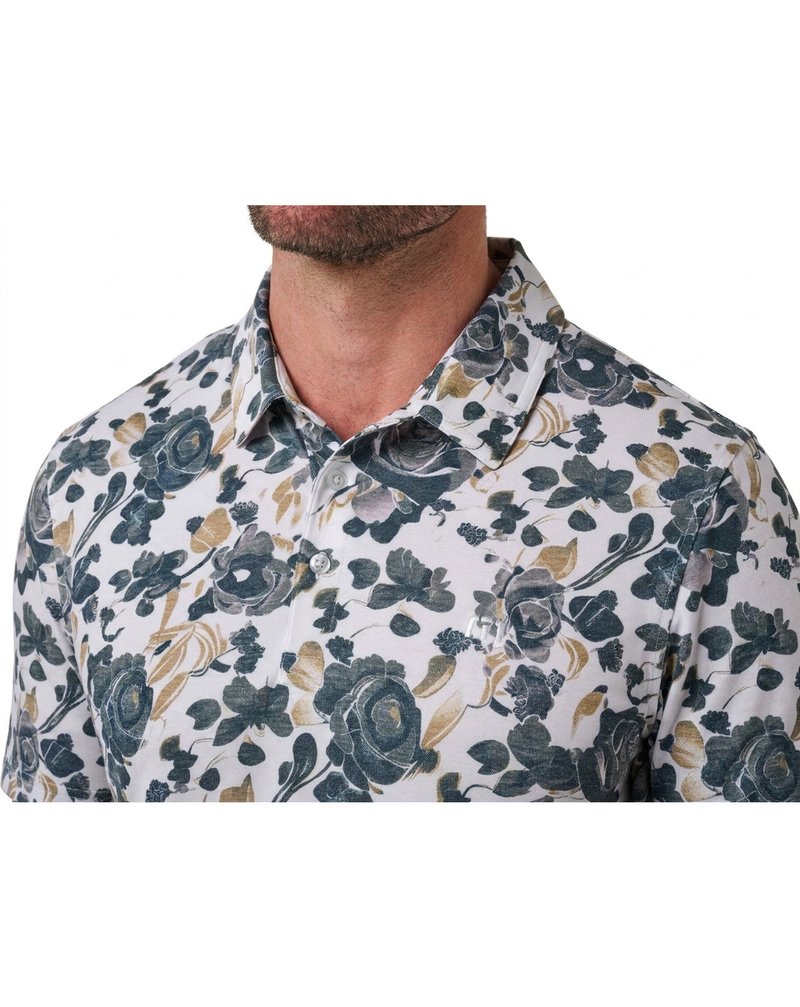 Travis Mathew Featherweight Villa pánské polo, bílé