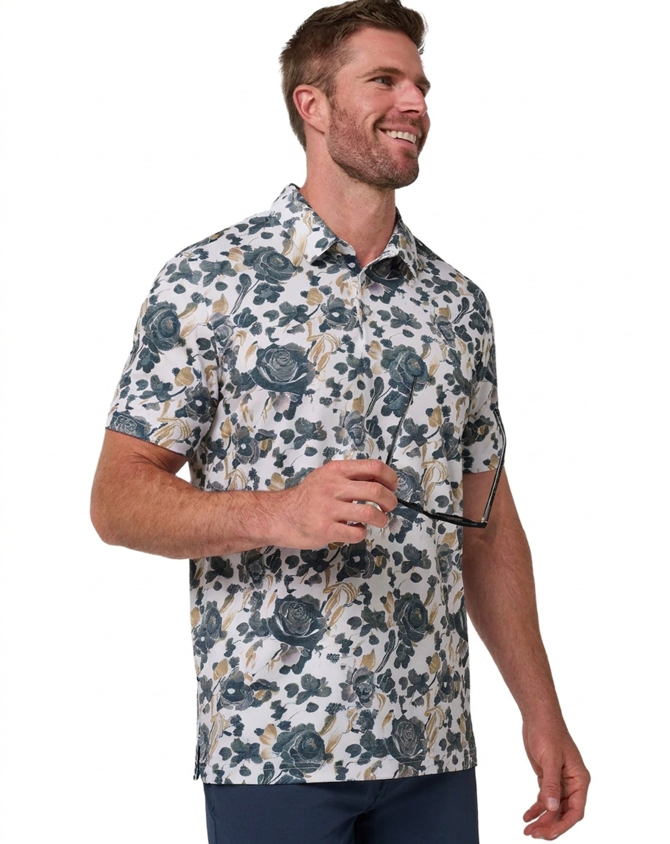 Travis Mathew Featherweight Villa pánské polo, bílé