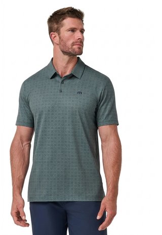 Travis Mathew Featherweight Trophy Ready pánské polo, balsam green