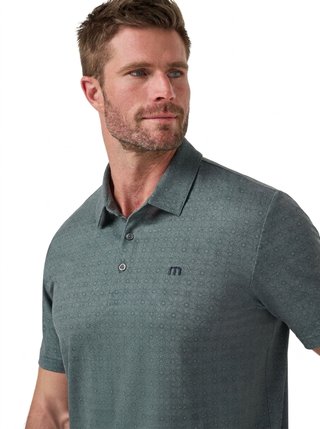 Travis Mathew Featherweight Trophy Ready pánské polo, balsam green